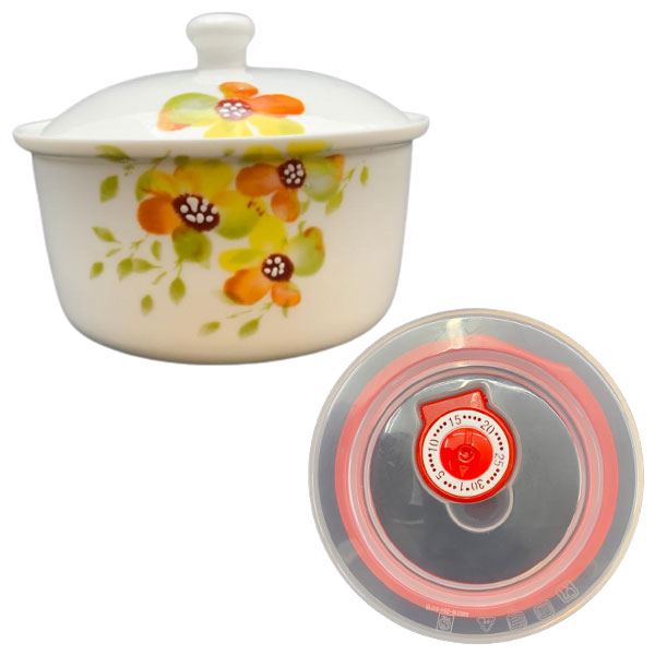 ظرف نگهدارنده مدل SUN-A کد SHR 741 به همراه درب مخصوص ماکروویو