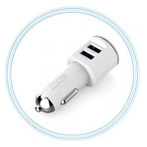 شارژر فندکی الدینیو مدل DL-C29 به همراه کابل تبدیل microUSB