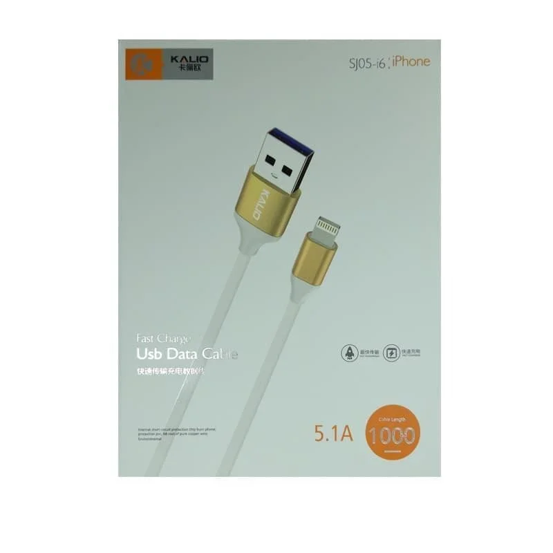 کابل تبدیل USB به لایتنینگ کالیو مدل SJ05-i6 کد SHR 667 طول 1 متر کابل تبدیل USB به لایتنینگ کالیو مدل SJ05-i6 کد SHR 667 طول 1 متر