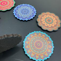 زیر لیوانی مدل CLR-TRKY کد SHR 819 مجموعه 6 عددی