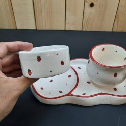 سرویس چای خوری 3 پارچه مدل Strawberry کد SHR 2011