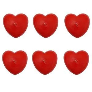 شمع مدل HEART کد SHR 835 بسته 6 عددی