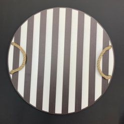 سینی مدل STRIPE کد SHR 863 به همراه زیر قابلمه و زیر لیوانی